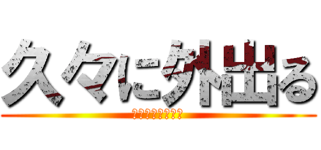 久々に外出る (なか卯行ってくる)