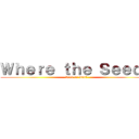 Ｗｈｅｒｅ ｔｈｅ Ｓｅｅｄ？ (Seed or mun?)