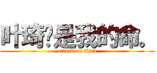 叶琦你是我的命。 (attack on titan)