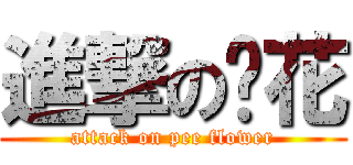 進撃の傻花 (attack on pee flower)