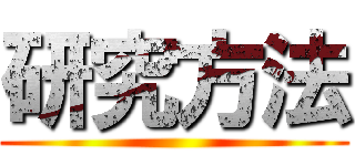 研究方法 ()