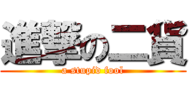 進撃の二貨 (a stupid fool)