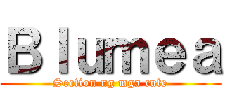 Ｂｌｕｍｅａ (Section ng mga cute)