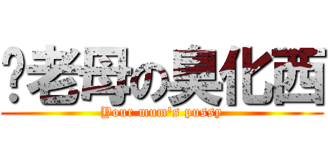 你老母の臭化西 (Your mum\'s pussy)