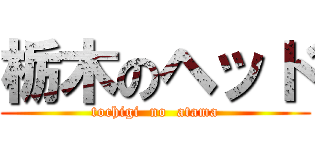 栃木のヘッド (tochigi  no  atama)
