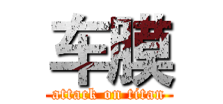 车膜 (attack on titan)