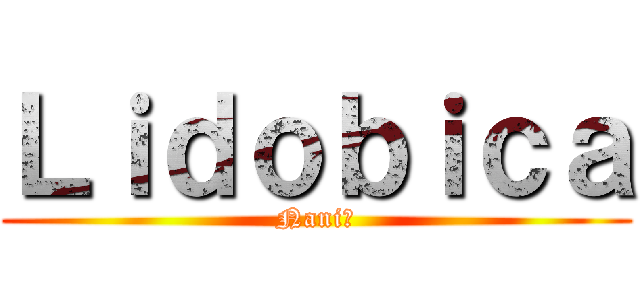 Ｌｉｄｏｂｉｃａ (Nani?)
