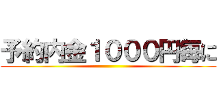 予約内金１０００円毎に ()