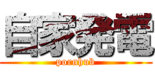 自家発電 (pornhub)