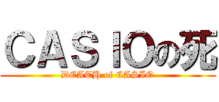 ＣＡＳＩＯの死 (DEATH of CASIO)