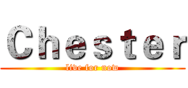 Ｃｈｅｓｔｅｒ (live for now)