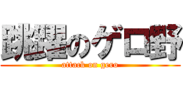 跳躍のゲロ野 (attack on gero)