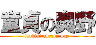 童貞の奥野 (fuckin' cherry boy)