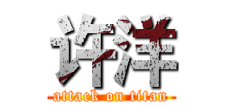 许洋 (attack on titan)