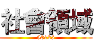 社會領域 (80125)
