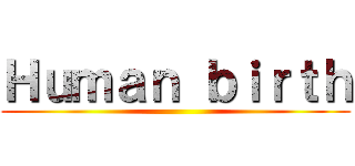 Ｈｕｍａｎ ｂｉｒｔｈ ()