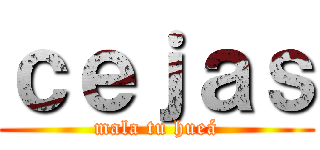 ｃｅｊａｓ (mala tu hueá)