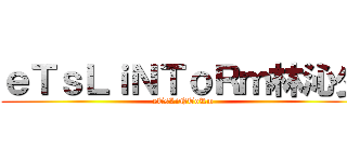 ｅＴｓＬｉＮＴｏＲｍ林沁少 (eTsLiNToRm)