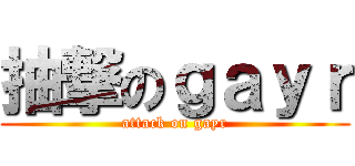抽撃のｇａｙｒ (attack on gayr)