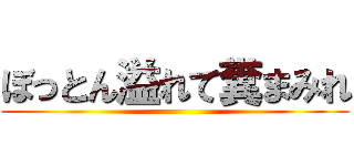 ぼっとん溢れて糞まみれ ()