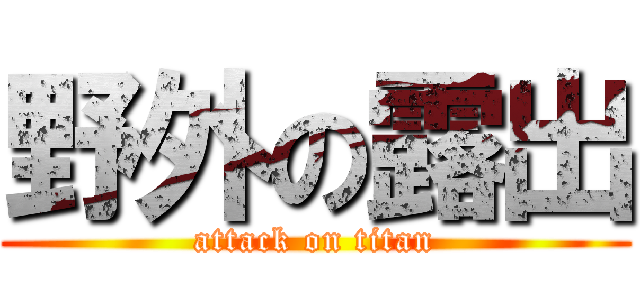 野外の露出 (attack on titan)