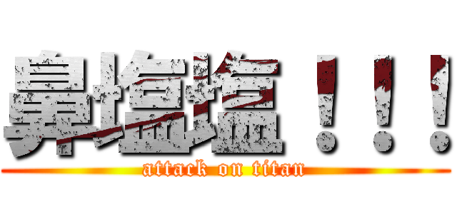 鼻塩塩！！！ (attack on titan)