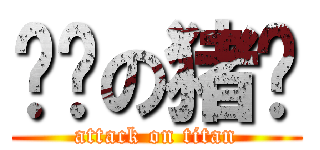 进击の猪头 (attack on titan)