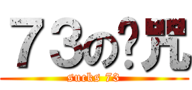 ７３の诅咒 (sucks 73)