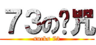 ７３の诅咒 (sucks 73)