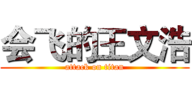 会飞的王文浩 (attack on titan)