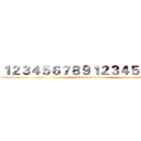 １２３４５６７８９１２３４５６７８９ (shot up forever)