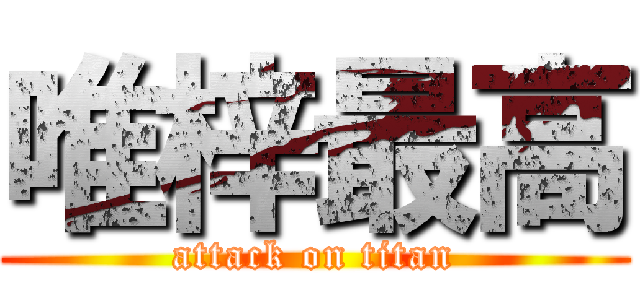唯梓最高 (attack on titan)