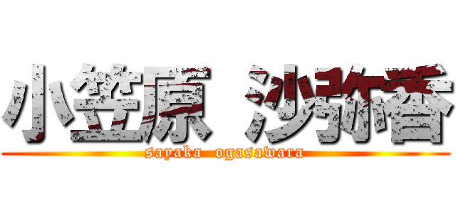 小笠原 沙弥香 (sayaka  ogasawara)