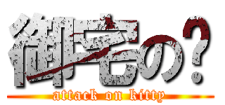 御宅の貓 (attack on kitty)