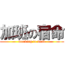 加班の宿命 (working to dead)