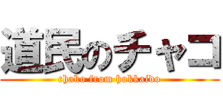 道民のチャコ (chako from hokkaido)
