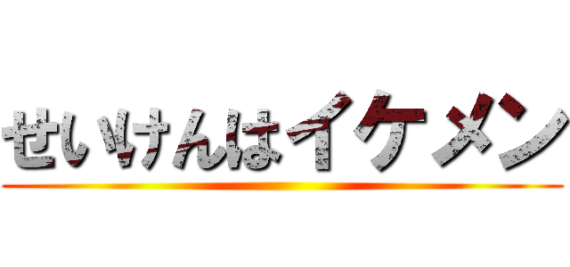 せいけんはイケメン ()