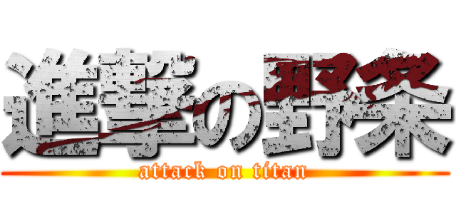 進撃の野条 (attack on titan)