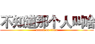 不知道那个人叫啥 (attack on titan)