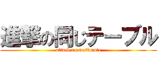 進撃の同じテーブル (attack on deskmate)