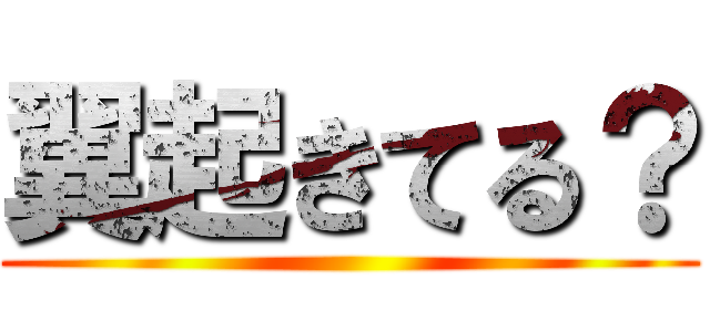 翼起きてる？ ()