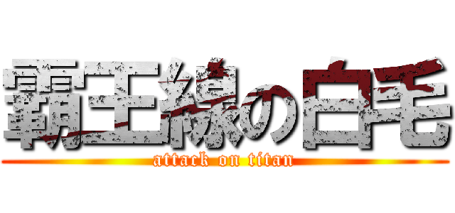霸王線の白毛 (attack on titan)