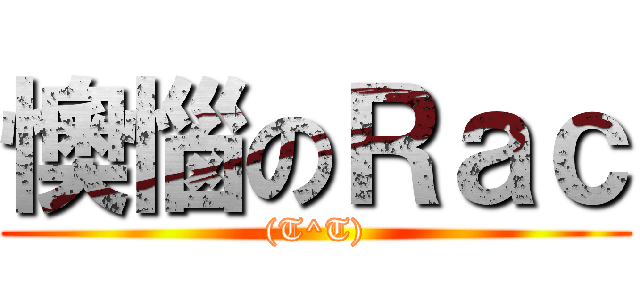 懊惱のＲａｃ ((T^T))