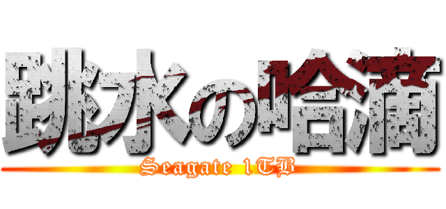 跳水の哈滴 (Seagate 1TB)