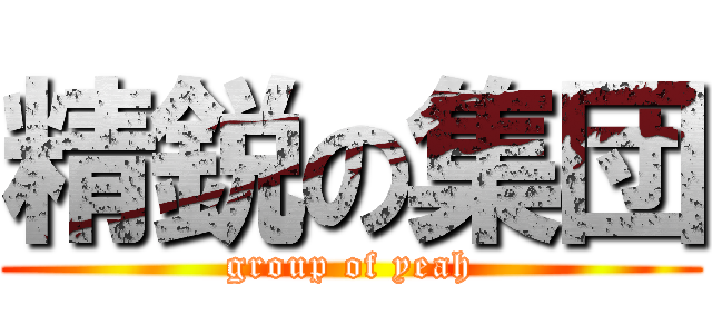 精鋭の集団 (group of yeah)
