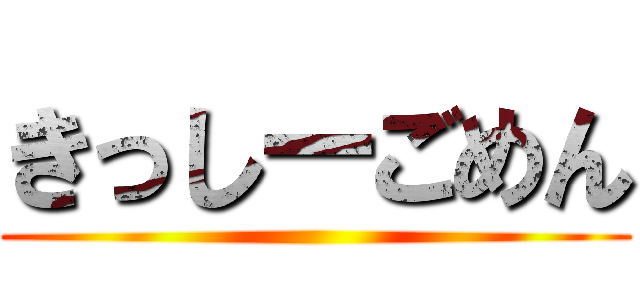 きっしーごめん ()