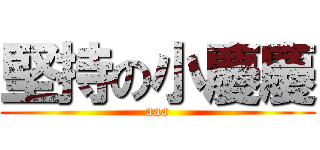 堅持の小慶慶 (aaa)