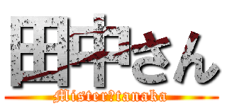 田中さん (Mister　tanaka)