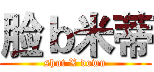 脸ｂ米蒂 (shut X down)