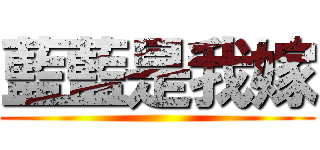 藍藍是我嫁 ()